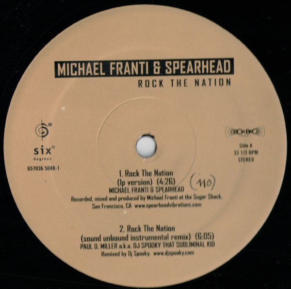 Michael Franti And Spearhead : Rock The Nation (12")