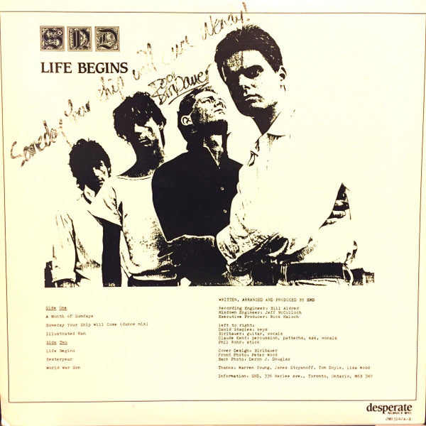 Streetcar Named Desire : Life Begins (LP, Album)