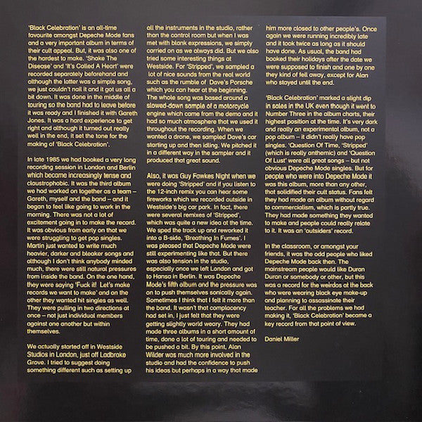 Depeche Mode : Black Celebration (LP, Album, RE, RM, 180)
