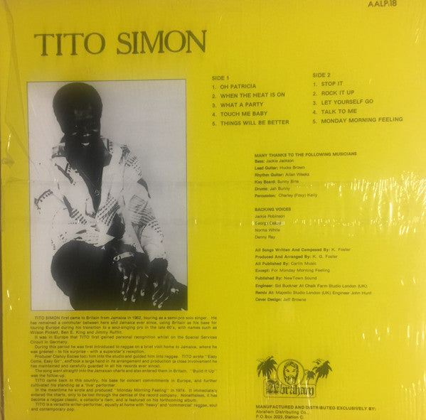 Tito Simon : Touch Of Class (LP, Album)