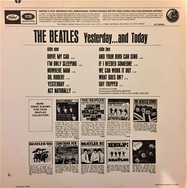 The Beatles : Yesterday And Today (LP, Album, Comp, RE)