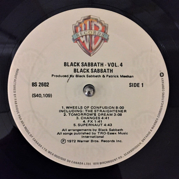 Black Sabbath : Vol. 4 (LP, Album, RE)