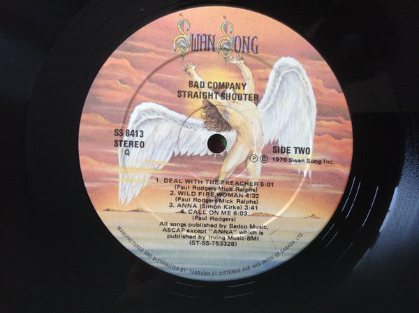 Bad Company (3) : Straight Shooter (LP, Album)
