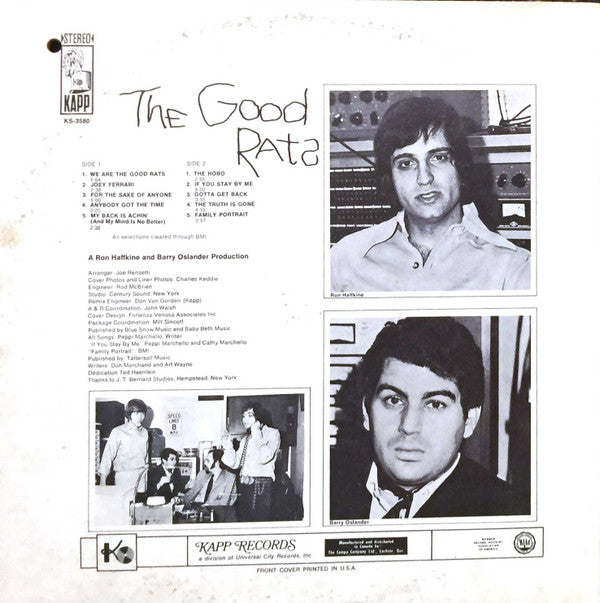 Good Rats : The Good Rats (LP, Album, Gat)