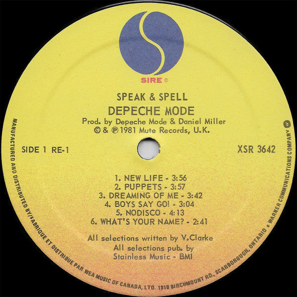 Depeche Mode : Speak & Spell (LP, Album)