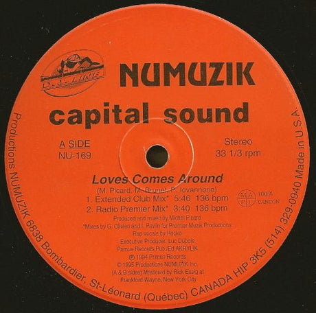 Capital Sound : Loves Comes Around / I Can't Wait (12")