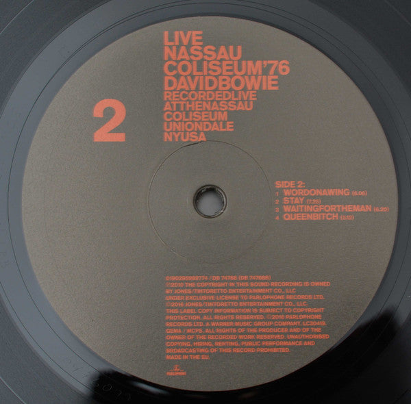 David Bowie : Live Nassau Coliseum '76 (2xLP, Album, 180)