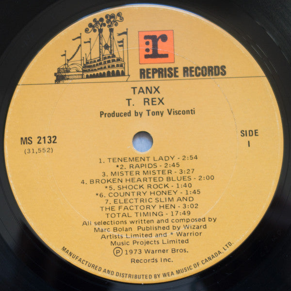 T. Rex : Tanx (LP, Album, Uni)