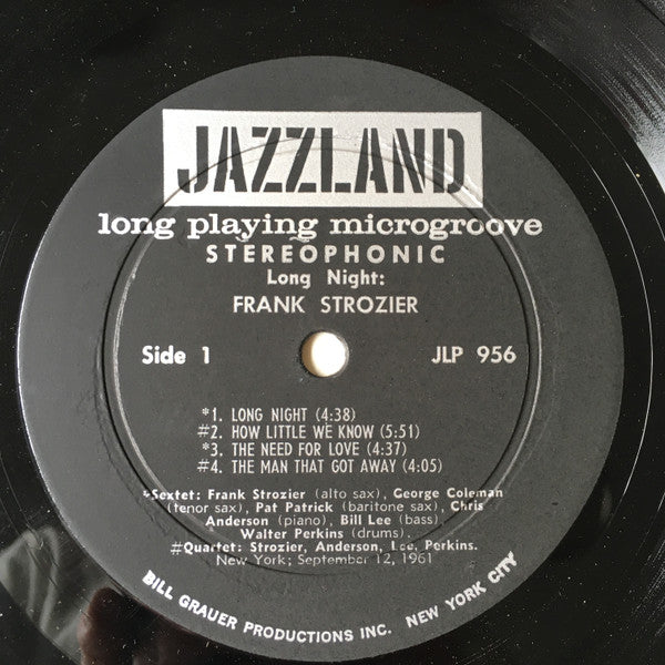Frank Strozier : Long Night (LP, Album)