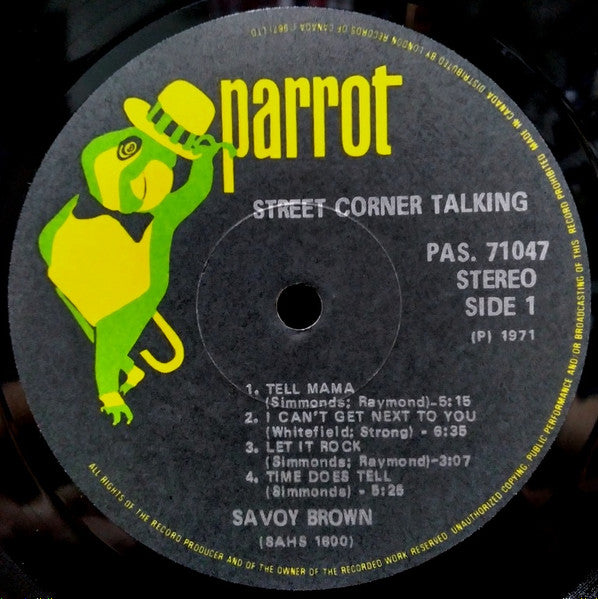 Savoy Brown : Street Corner Talking (LP, Album, RE, Gre)