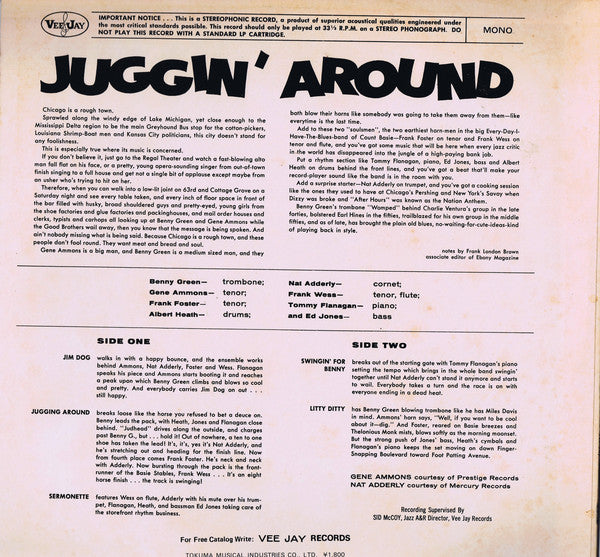 Bennie Green : Juggin' Around (LP, Album, Mono)