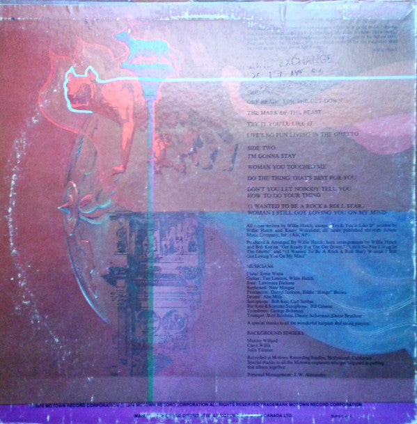 Willie Hutch : The Mark Of The Beast (LP, Album)