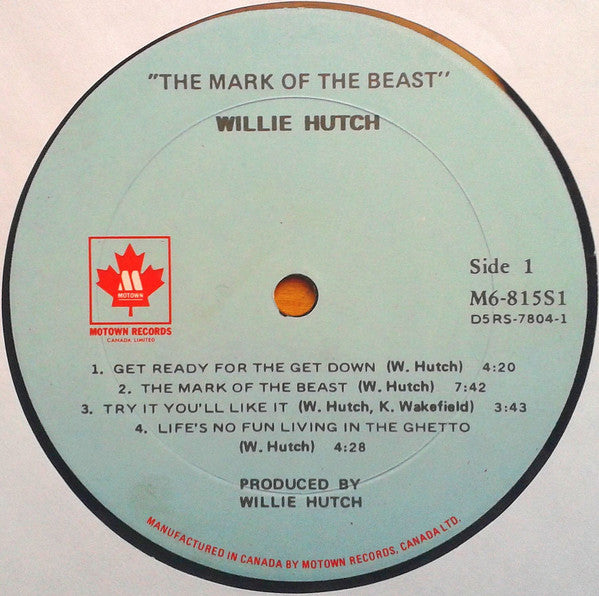 Willie Hutch : The Mark Of The Beast (LP, Album)