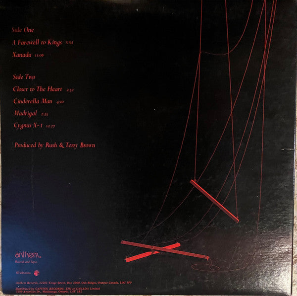 Rush : A Farewell To Kings (LP, Album, M/Print, Gat)