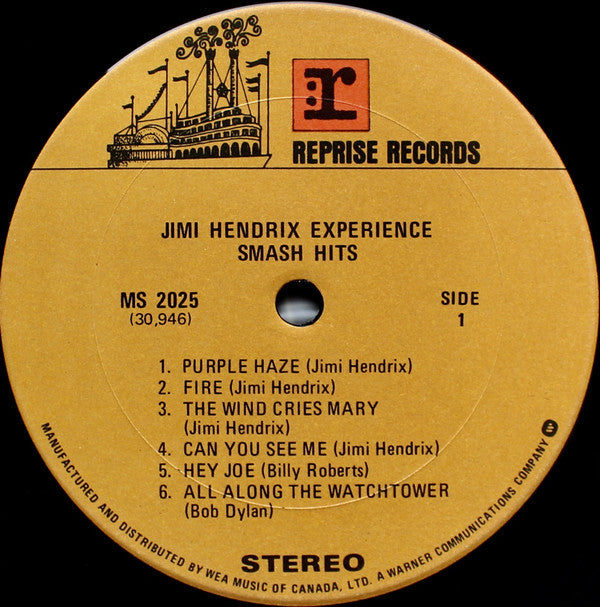 The Jimi Hendrix Experience : Smash Hits (LP, Comp)