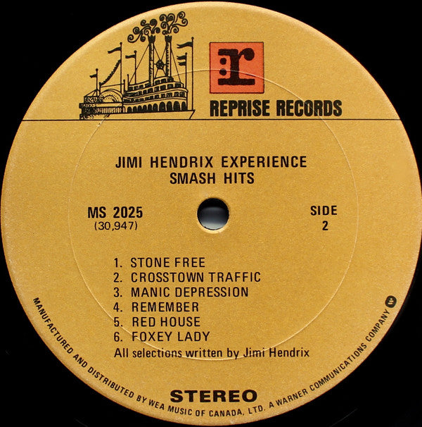The Jimi Hendrix Experience : Smash Hits (LP, Comp)