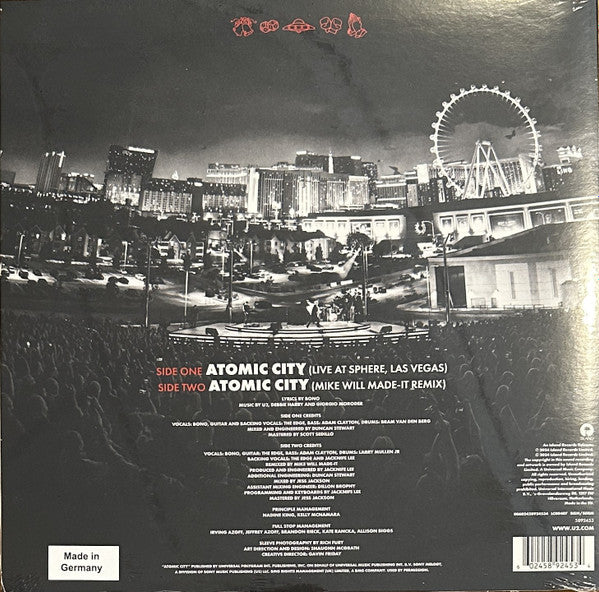 U2 : Atomic City (10", RSD, Ltd, Red)