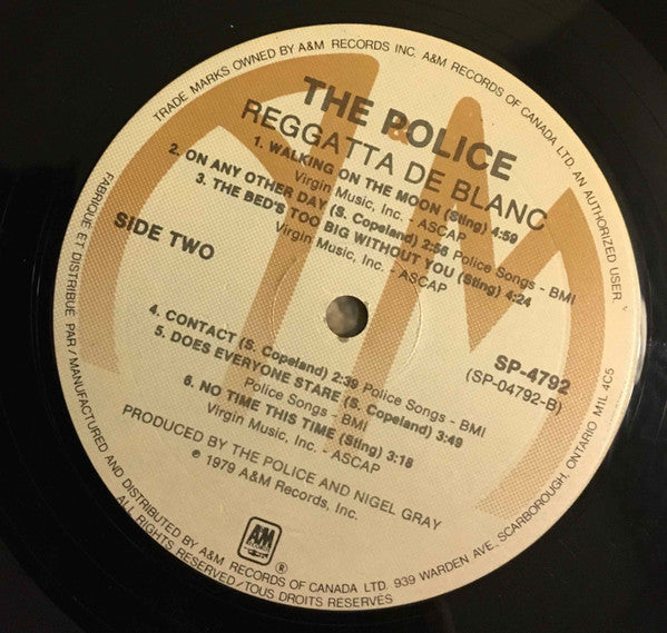 The Police : Reggatta De Blanc (LP, Album, Par)