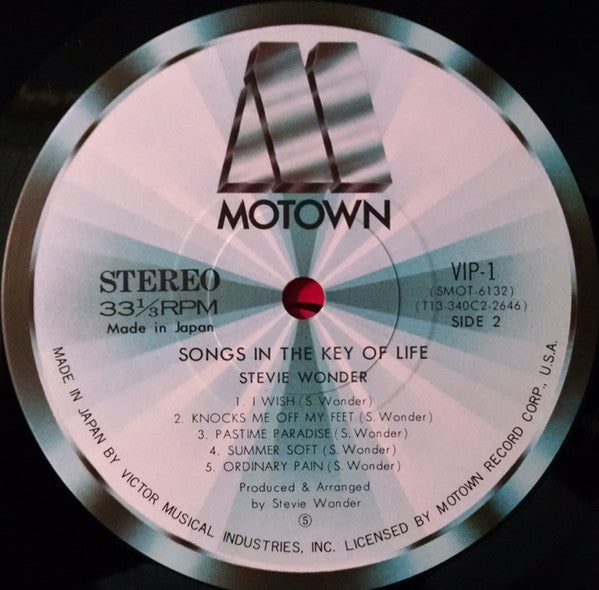 Stevie Wonder : Songs In The Key Of Life (2xLP + 7" + Album, RE)