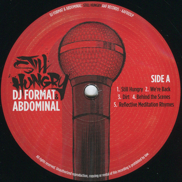 DJ Format & Abdominal : Still Hungry (LP, Album)