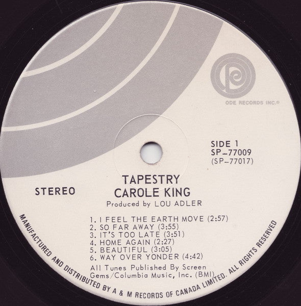 Carole King : Tapestry (LP, Album)
