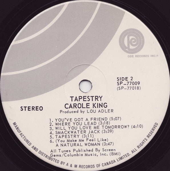 Carole King : Tapestry (LP, Album)