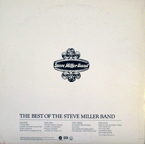 Steve Miller Band : Anthology (2xLP, Comp, RP, Win)