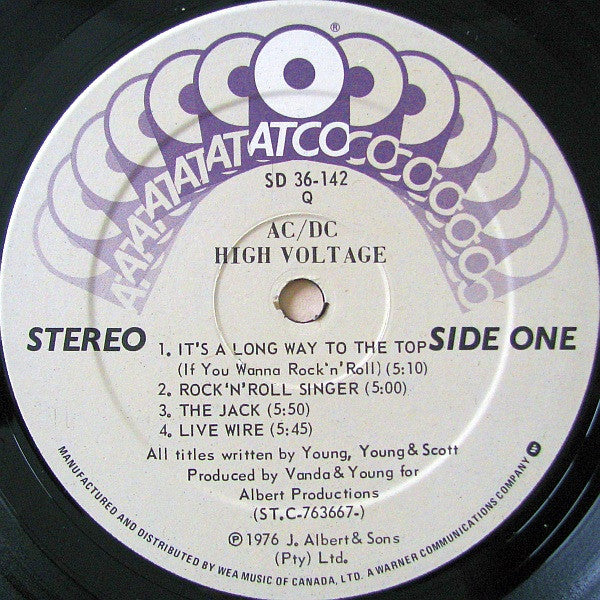 AC/DC : High Voltage (LP, Album, RE)