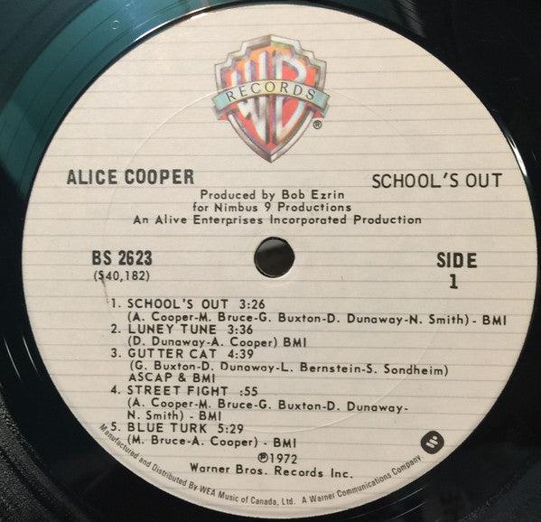 Alice Cooper : School's Out (LP, Album, RE, Bei)