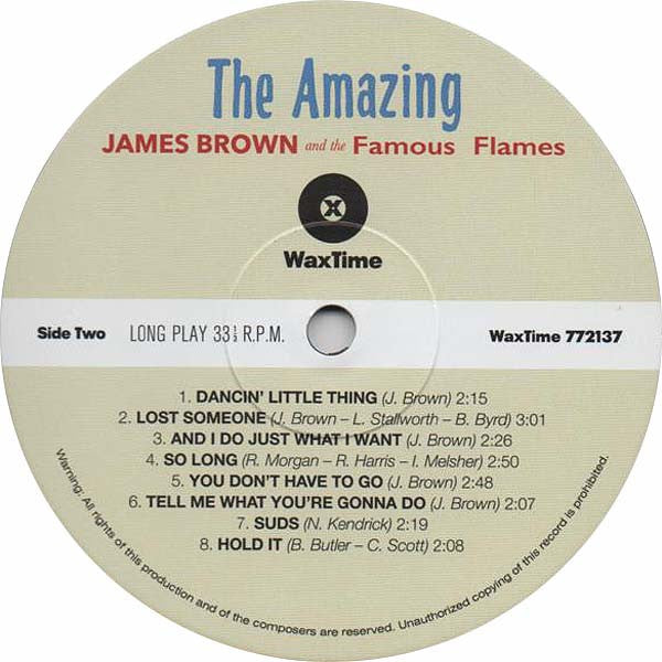 James Brown & The Famous Flames : The Amazing James Brown (LP, Ltd, 180)