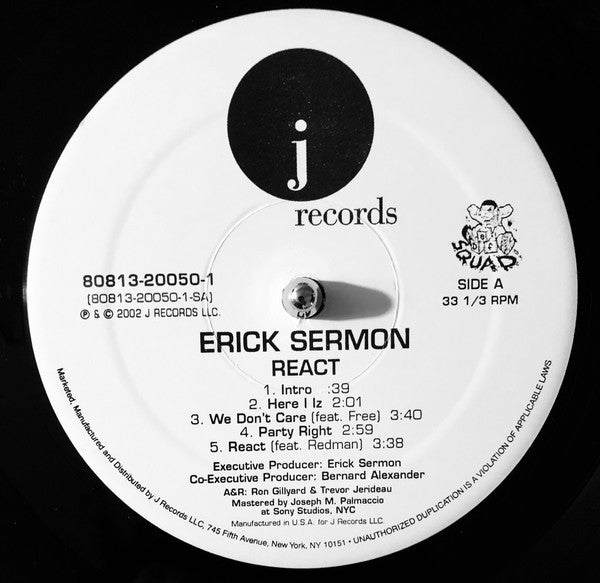 Erick Sermon : React (2xLP, Album)