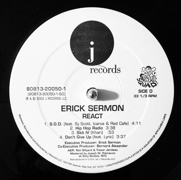 Erick Sermon : React (2xLP, Album)