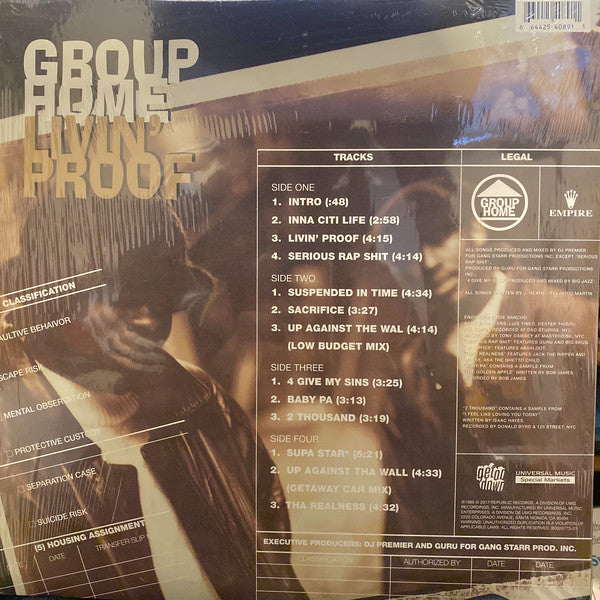 Group Home : Livin' Proof (2xLP, Album, RE)