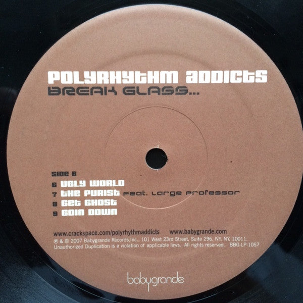 Polyrhythm Addicts : Break Glass... (2xLP, Album)