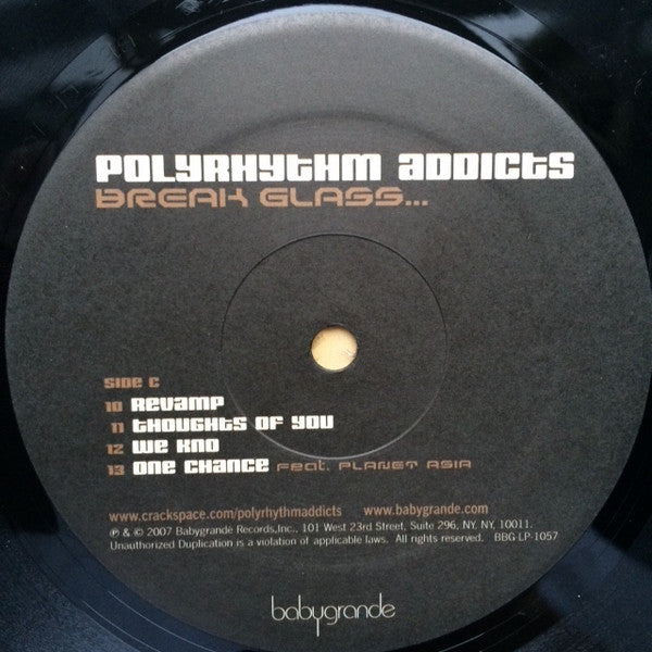 Polyrhythm Addicts : Break Glass... (2xLP, Album)