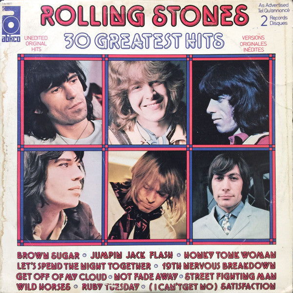 The Rolling Stones : 30 Greatest Hits (2xLP, Comp)