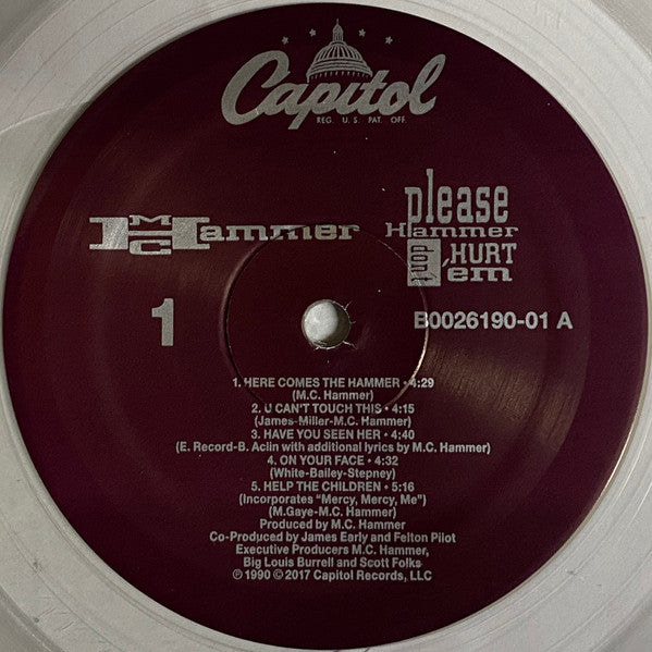 MC Hammer : Please Hammer Don't Hurt 'Em (LP, Album, Ltd, RE, Cle)