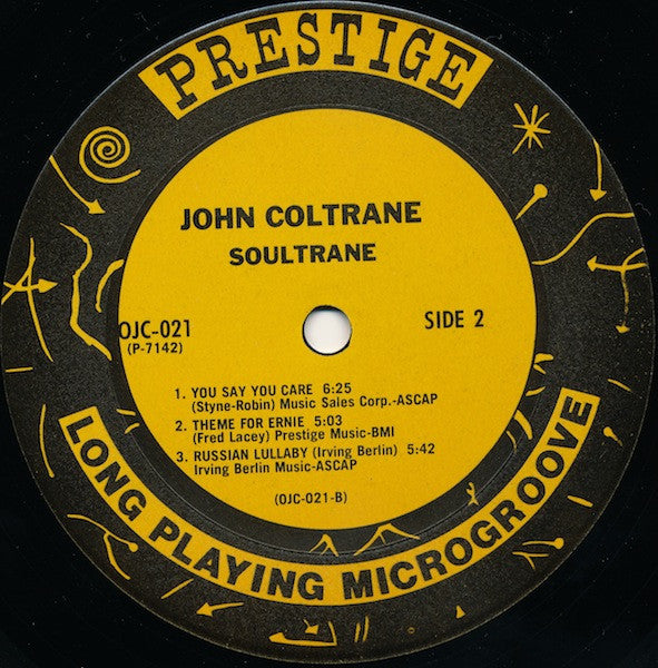 John Coltrane : Soultrane (LP, Album, RE)