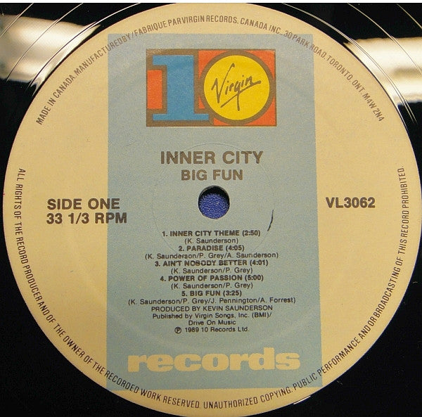 Inner City : Big Fun (LP, Album)