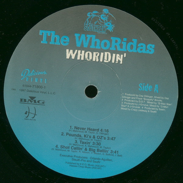 The WhoRidas : Whoridin' (2xLP, Album)