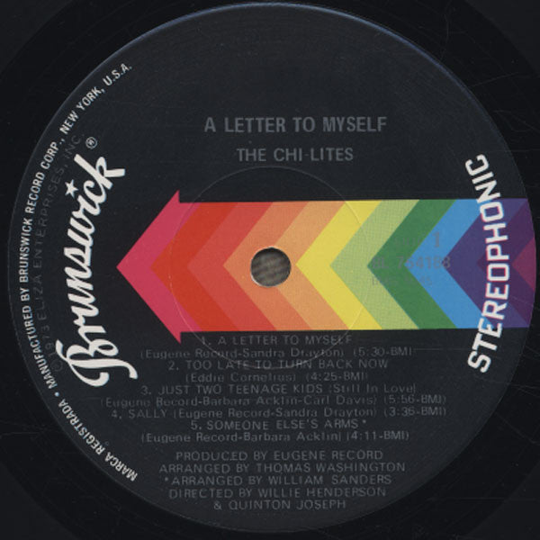 The Chi-Lites : A Letter To Myself (LP, Album)