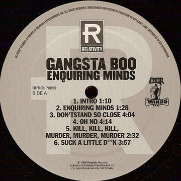 Gangsta Boo : Enquiring Minds (2xLP, Album, Promo)