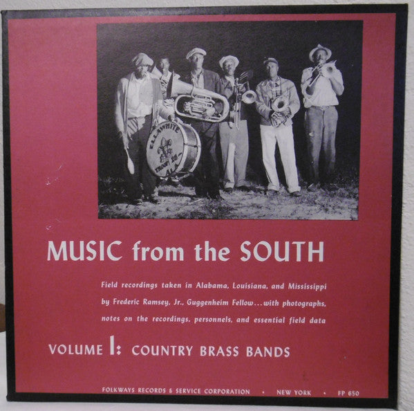 Various : Music From The South, Vol. 1: Country Brass Bands (LP, Mono)