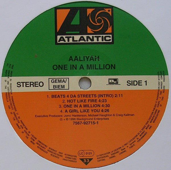 Aaliyah : One In A Million (2xLP, Album)