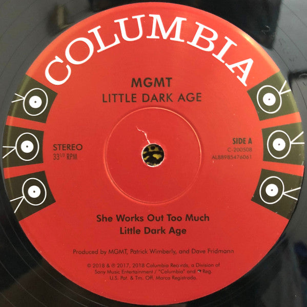 MGMT : Little Dark Age (2xLP, Album, 180)