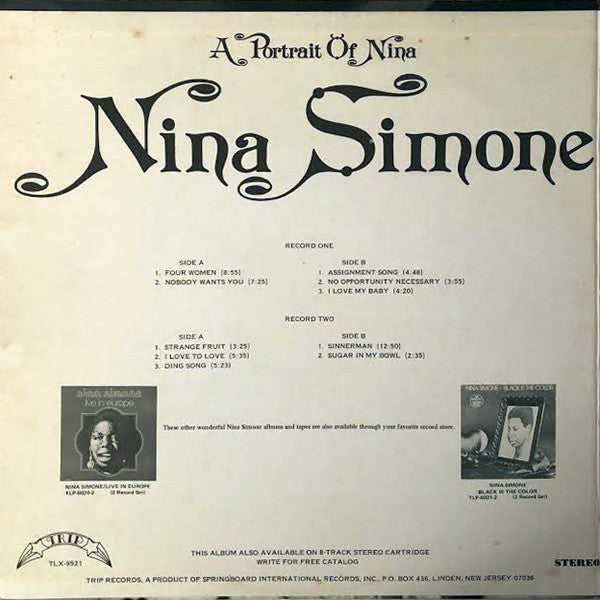 Nina Simone : A Portrait Of Nina (2xLP, Comp, Gat)