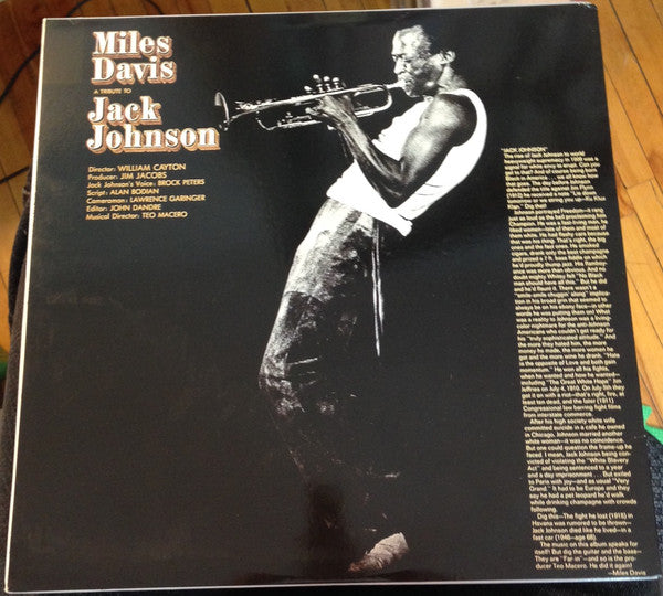 Miles Davis : A Tribute To Jack Johnson (LP, Album, RE)