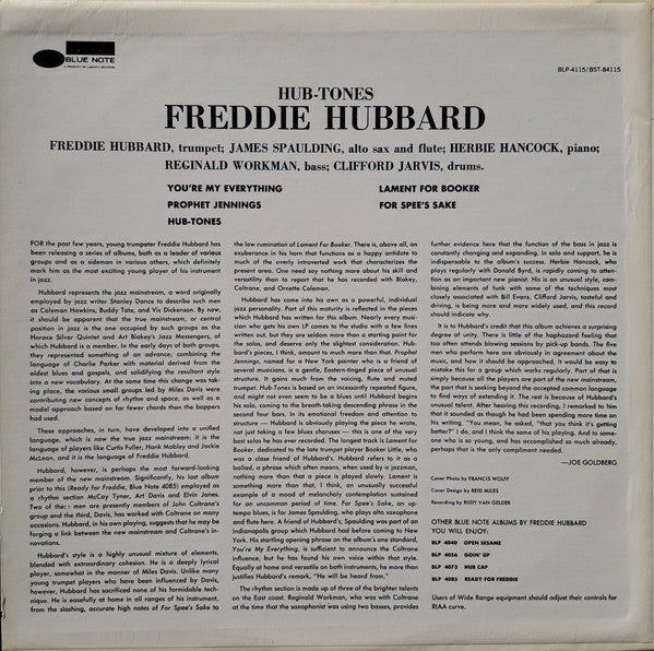Freddie Hubbard : Hub-Tones (LP, Album, RE)
