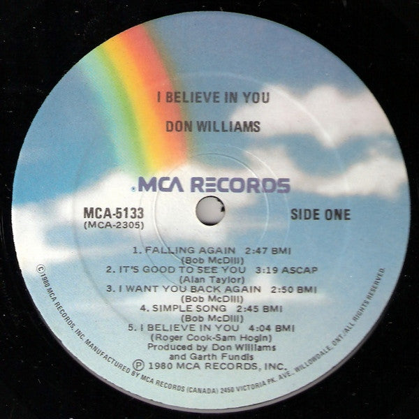 Don Williams (2) : I Believe In You (LP, Album)