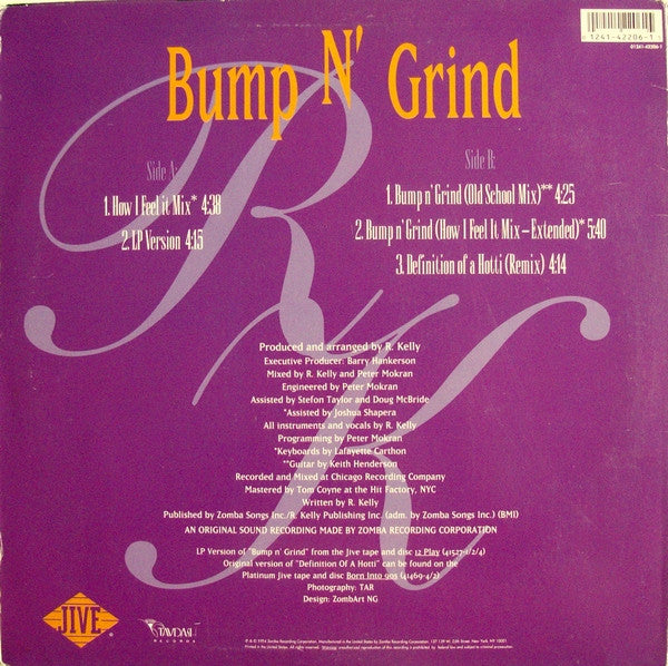 R. Kelly : Bump N' Grind (12", Single)